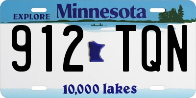 MN license plate 912TQN