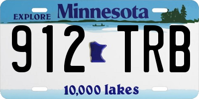 MN license plate 912TRB