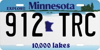 MN license plate 912TRC