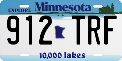 MN license plate 912TRF