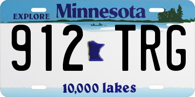 MN license plate 912TRG