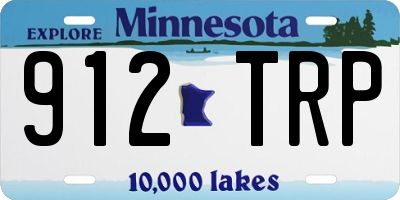 MN license plate 912TRP