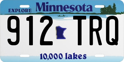MN license plate 912TRQ
