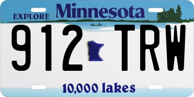MN license plate 912TRW