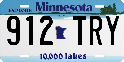 MN license plate 912TRY