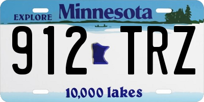 MN license plate 912TRZ