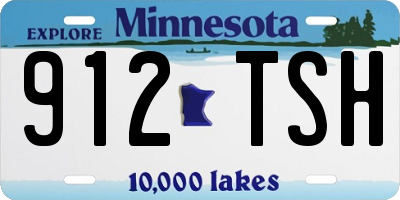 MN license plate 912TSH