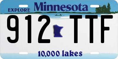 MN license plate 912TTF