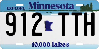 MN license plate 912TTH