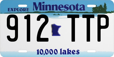 MN license plate 912TTP