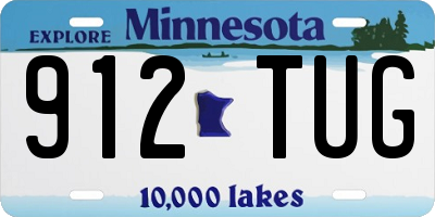 MN license plate 912TUG