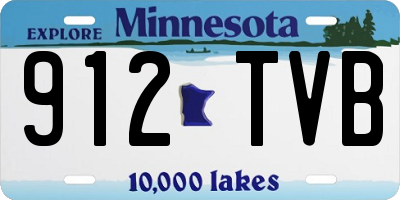 MN license plate 912TVB