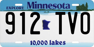MN license plate 912TVO