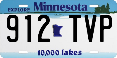 MN license plate 912TVP