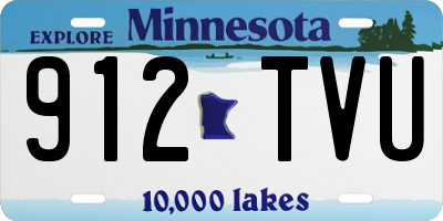 MN license plate 912TVU