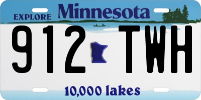 MN license plate 912TWH