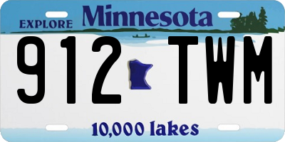 MN license plate 912TWM