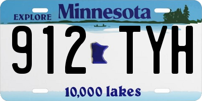 MN license plate 912TYH