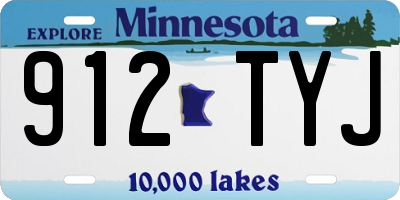 MN license plate 912TYJ