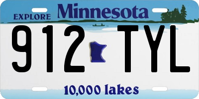 MN license plate 912TYL