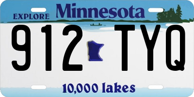 MN license plate 912TYQ
