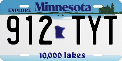 MN license plate 912TYT