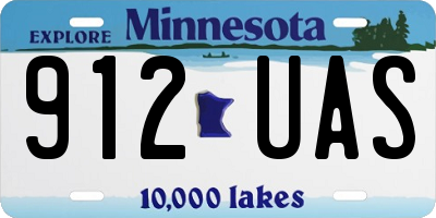MN license plate 912UAS