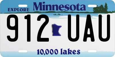MN license plate 912UAU