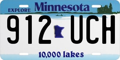 MN license plate 912UCH