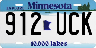 MN license plate 912UCK
