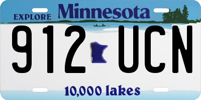 MN license plate 912UCN