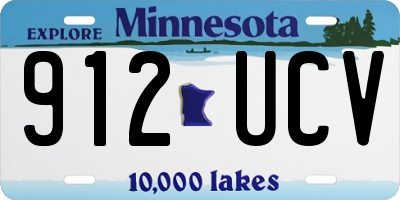 MN license plate 912UCV