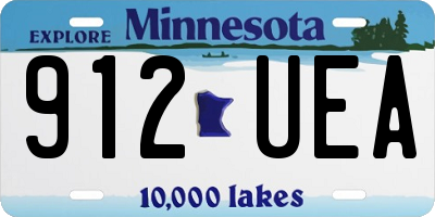 MN license plate 912UEA