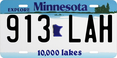 MN license plate 913LAH