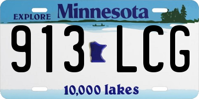 MN license plate 913LCG