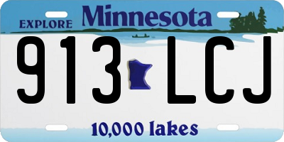 MN license plate 913LCJ