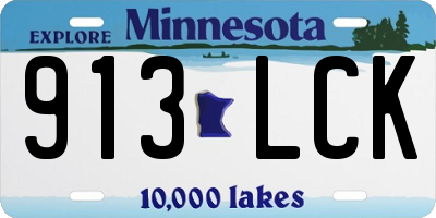 MN license plate 913LCK