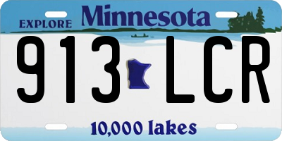 MN license plate 913LCR
