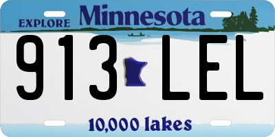 MN license plate 913LEL