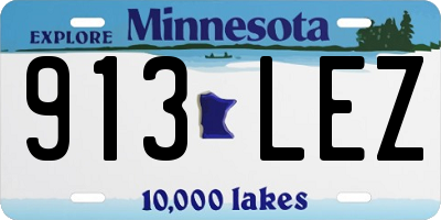 MN license plate 913LEZ