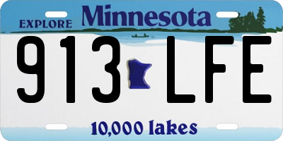 MN license plate 913LFE