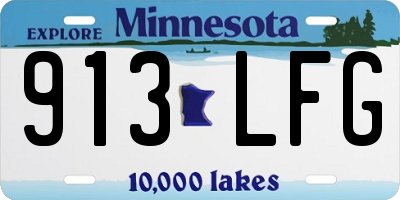 MN license plate 913LFG