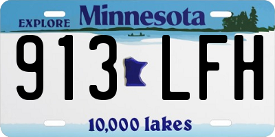 MN license plate 913LFH