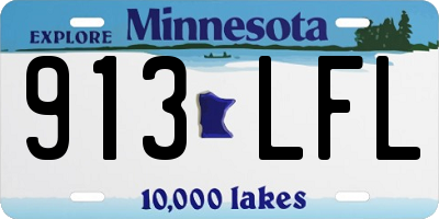 MN license plate 913LFL
