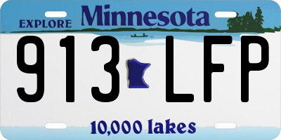 MN license plate 913LFP