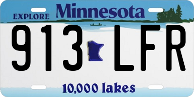 MN license plate 913LFR