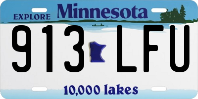 MN license plate 913LFU