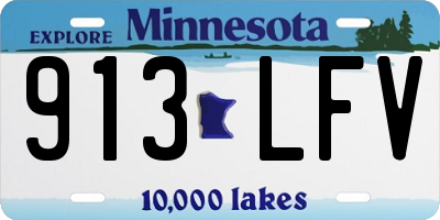 MN license plate 913LFV