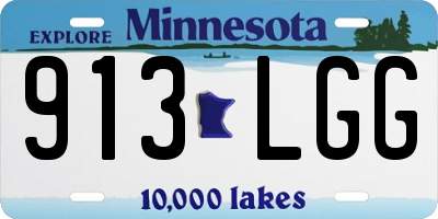 MN license plate 913LGG