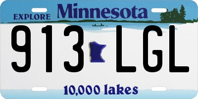 MN license plate 913LGL